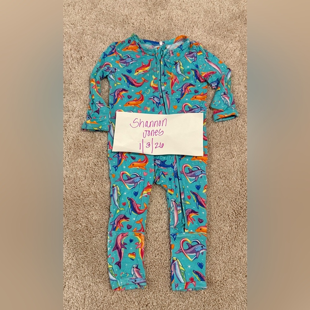 Posh peanut Lisa Frank Convertible Zip Romper